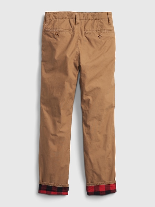 Image number 3 showing, Kids 100% Organic Cotton Lined Chinos with Washwell ™