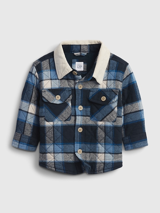 1 of 8 showing, with the color new blue jay of product Baby Plaid Jacket
