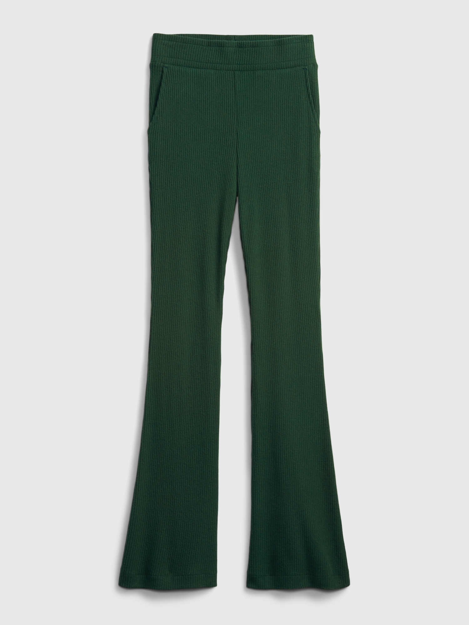 Teen Softspun Ribbed Flare Knit Pants Gap