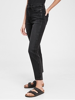 high rise cigarette jeans gap