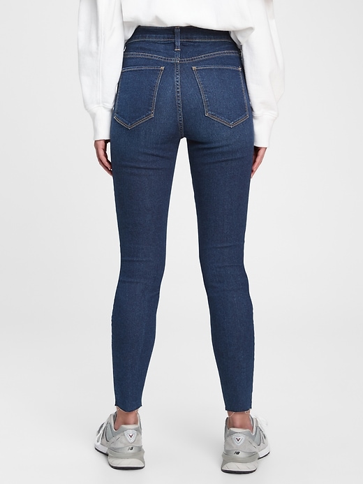 2 of 8 showing, with the color dark indigo of product Everyday High Rise Jegging with Washwell