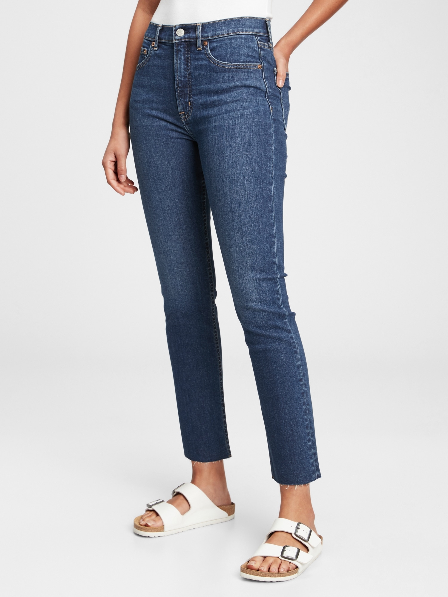 High Rise Vintage Slim Jeans with Washwell | Gap