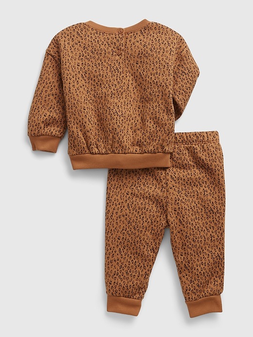 Image number 2 showing, Baby Leopard Print Outfit Set