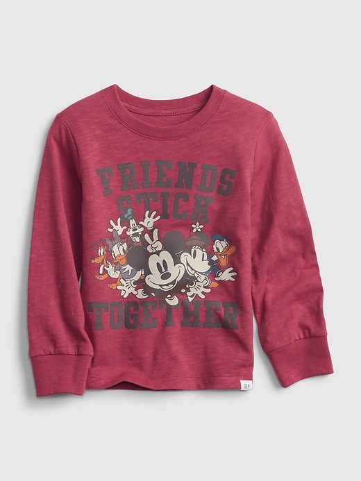 1 of 8 showing, with the color raspberry pink glaze of product babyGap &#124 Disney Mickey Mouse T-Shirt