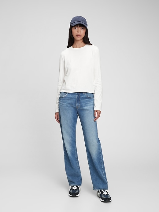 1 of 8 showing, with the color white of product Shrunken T-Shirt