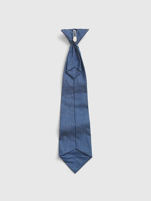 Image number 2 showing, Kids Chambray Clip-On Tie