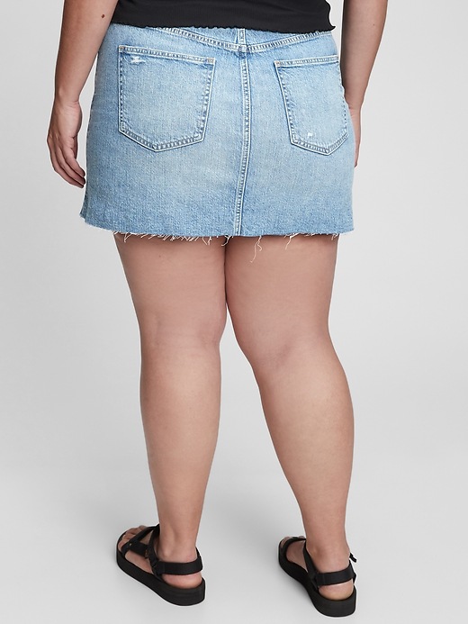 Image number 6 showing, Denim Mini Skirt with Washwell