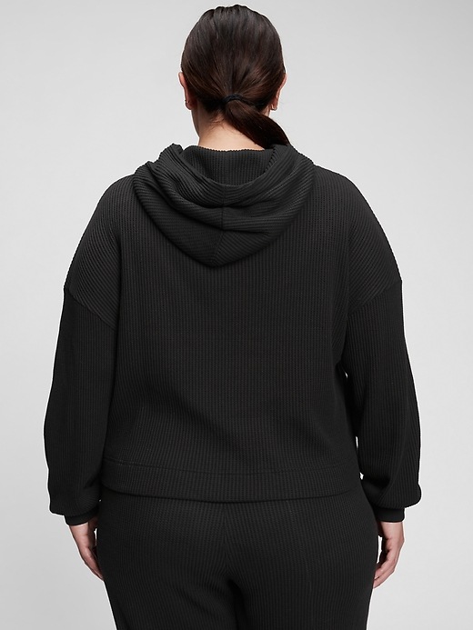Image number 7 showing, Waffle-Knit Hoodie