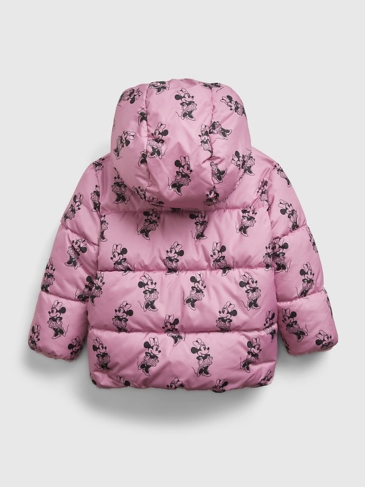 Image number 2 showing, babyGap &#124 Disney Minnie Mouse Reversible Sherpa ColdControl Max Puffer Jacket