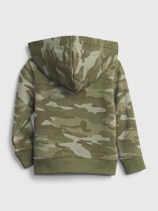 2 of 8 showing, with the color green camo of product Toddler Gap Logo Camo Hoodie