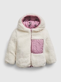 babyGap &#124 Disney Minnie Mouse Reversible Sherpa ColdControl Max Puffer Jacket