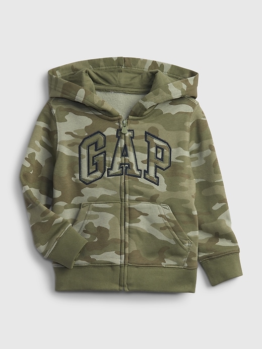 1 of 8 showing, with the color green camo of product Toddler Gap Logo Camo Hoodie