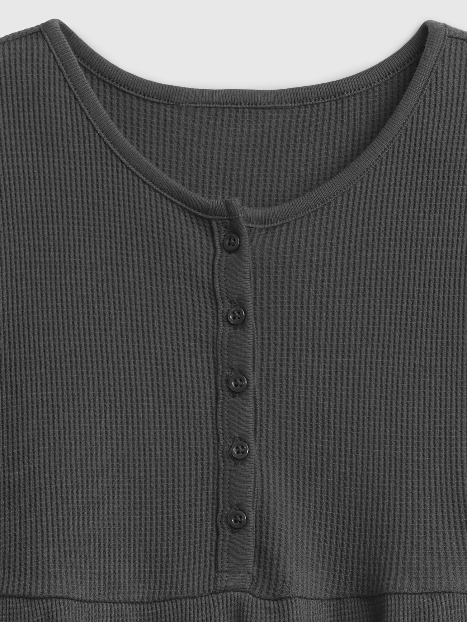 Kids Waffle Henley Dress | Gap