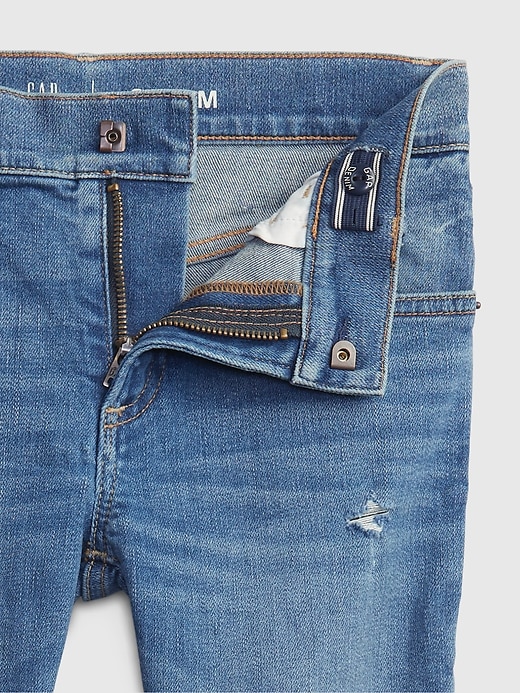 Image number 4 showing, Kids Soft Wear Destructed Slim Jeans with Washwell ™