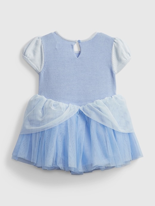 2 of 8 showing, with the color simply blue of product Gap × Disney Baby & Toddler Cinderella Tulle Dress