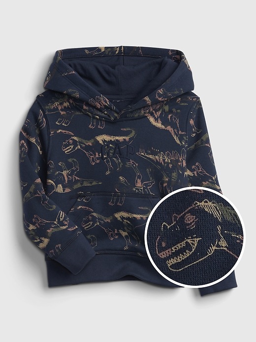 View large product image 1 of 3. Toddler Dinosaur Graphic Hoodie