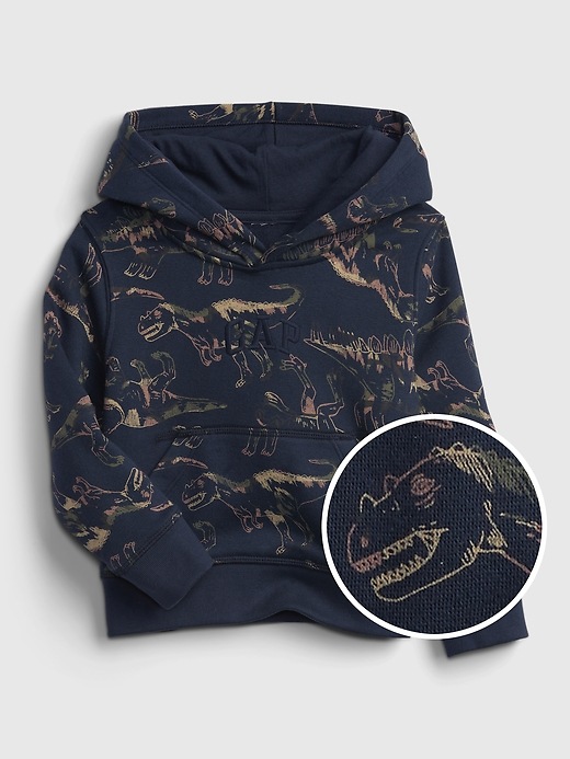 1 of 8 showing, with the color dino of product Toddler Dinosaur Graphic Hoodie