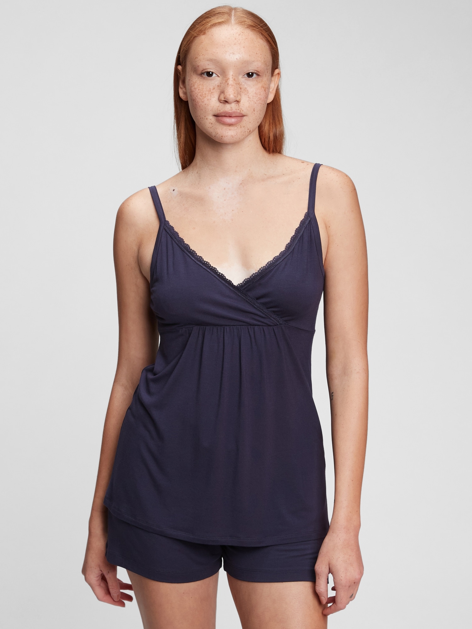 Gap Maternity Modal Sleep Cami In Navy Uniform