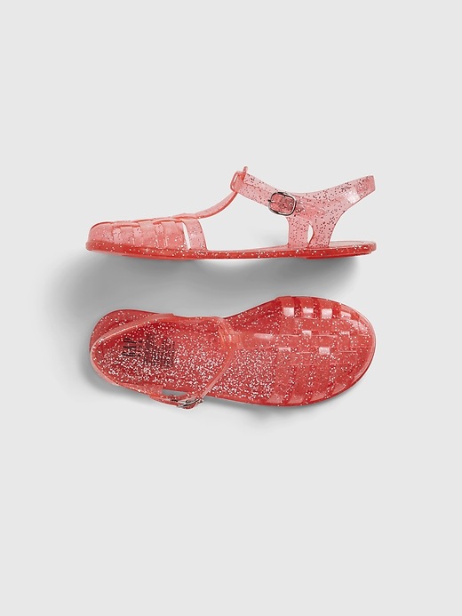 1 of 8 showing, with the color florida coral of product Kids Jelly Sandals