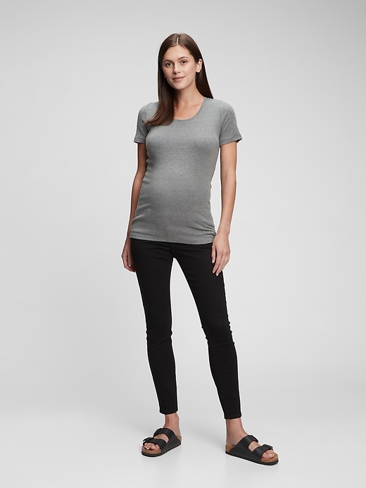 Image number 3 showing, Maternity Modern Crewneck T-Shirt