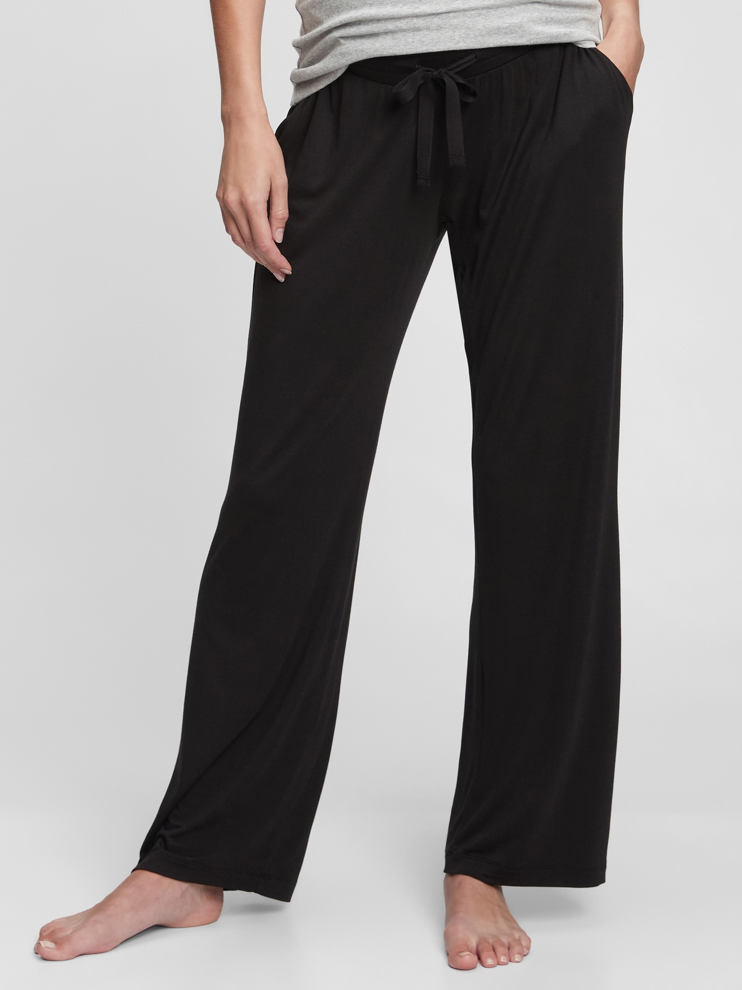 Gap Maternity Modal Sleep Pant In Black