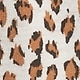 winter ochre orange cheetah print