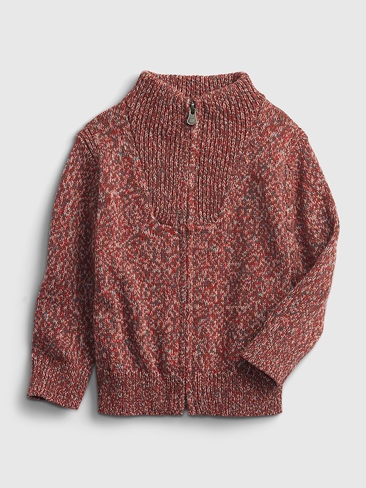 Image number 1 showing, Toddler Mockneck Sweater