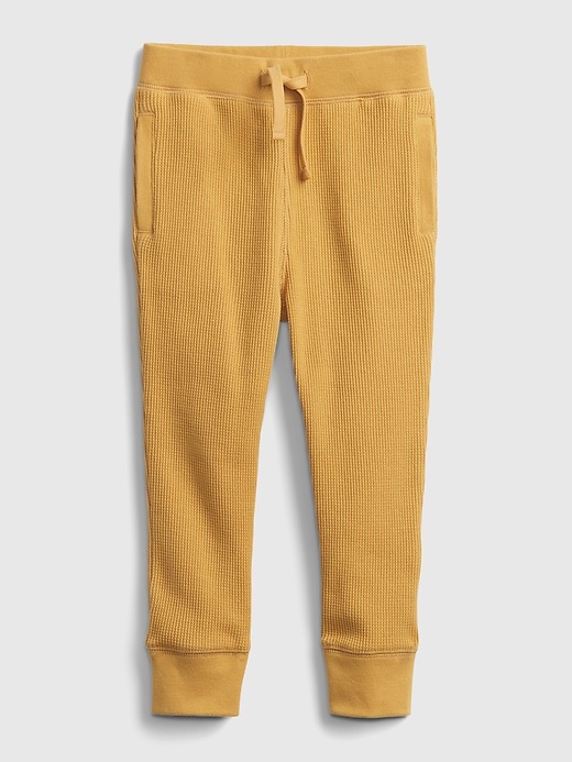 1 of 8 showing, with the color honey im home yellow of product Toddler Textured Joggers