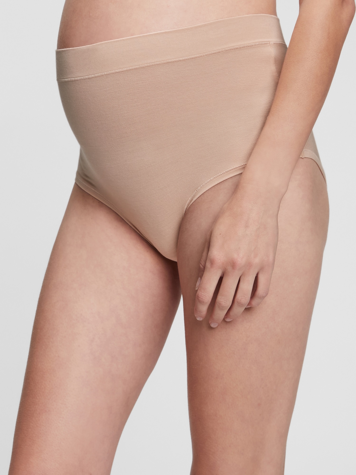 Gap Maternity High Rise Briefs In Cafeau Lait