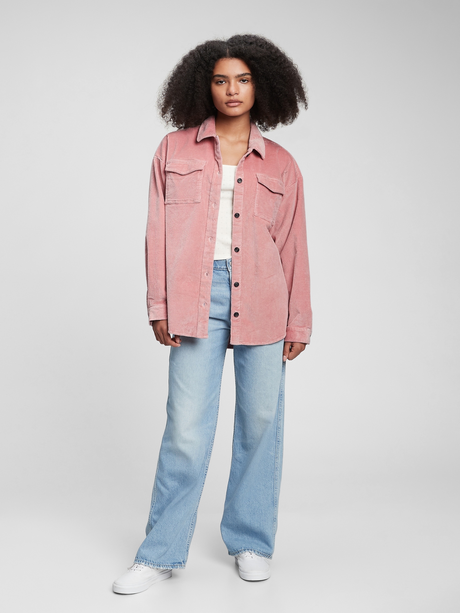 Teen Oversized Corduroy Shirt | Gap