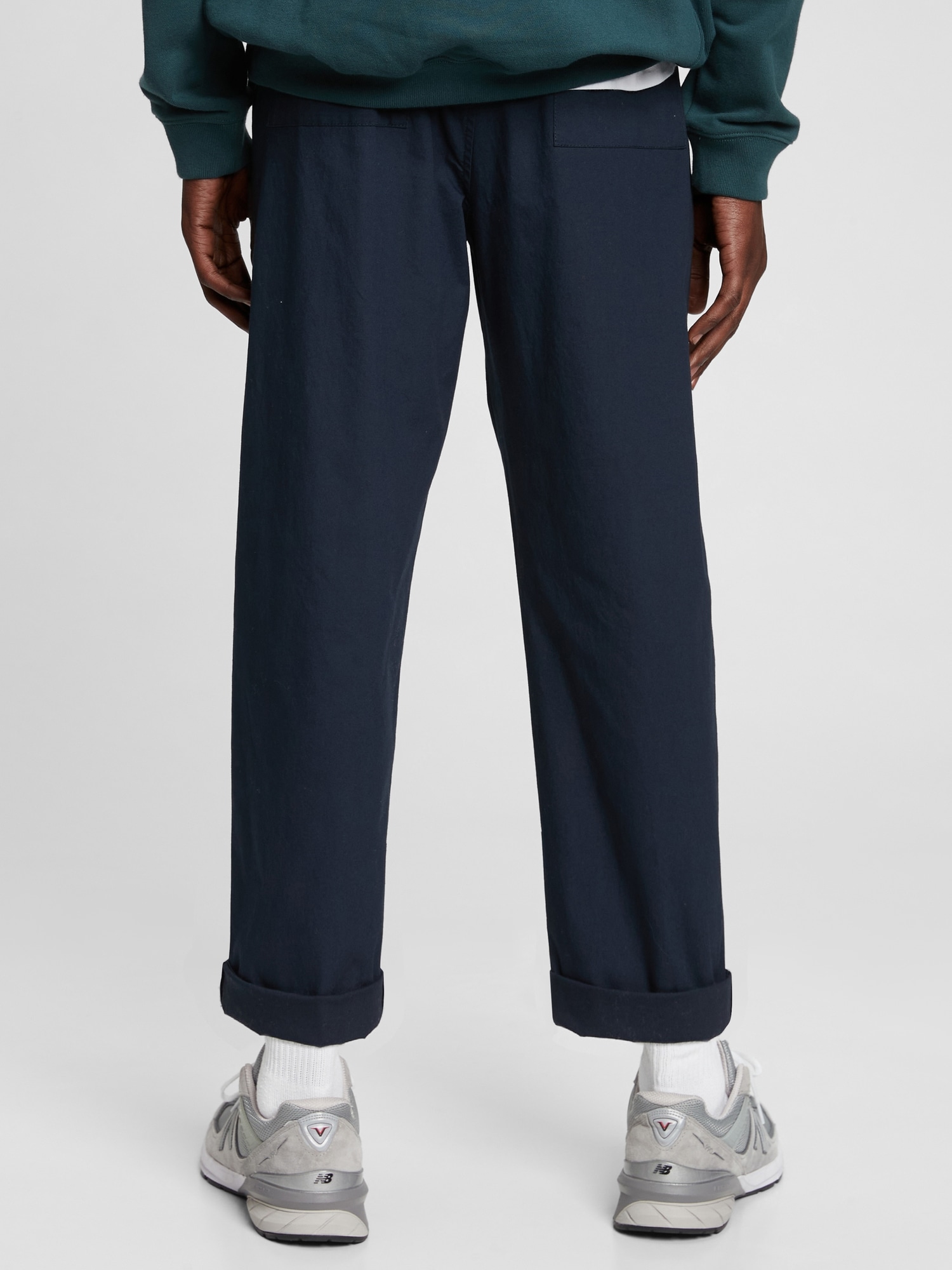 Relaxed Taper E-Waist Pants with GapFlex | Gap