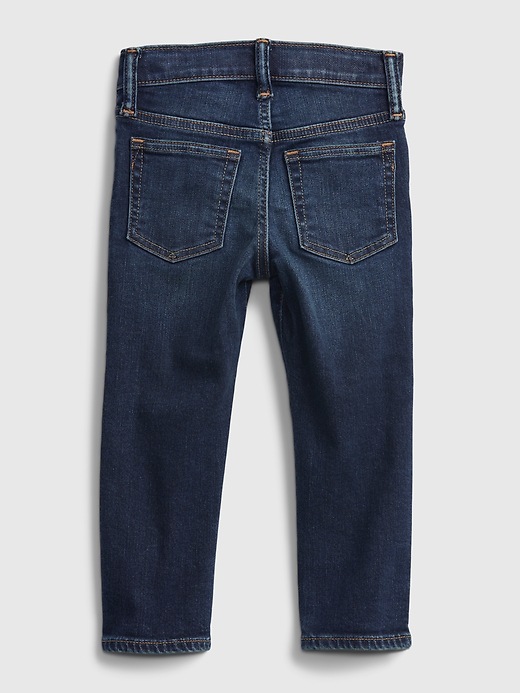 2 of 8 showing, with the color dark wash of product Toddler Slim Jeans with Washwell™