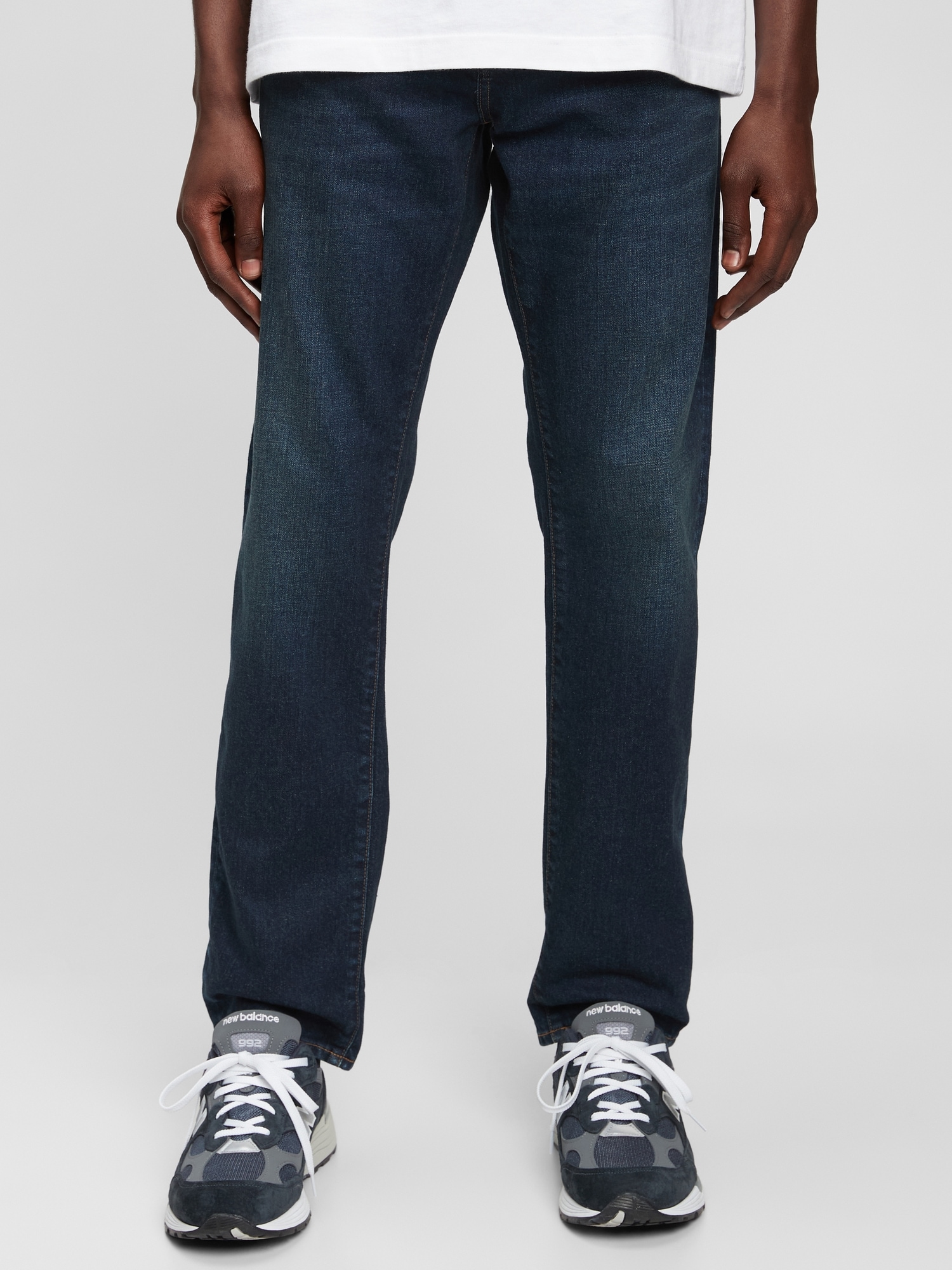 Gap Slim Jeans In Flex With Washwell In Worn Dark