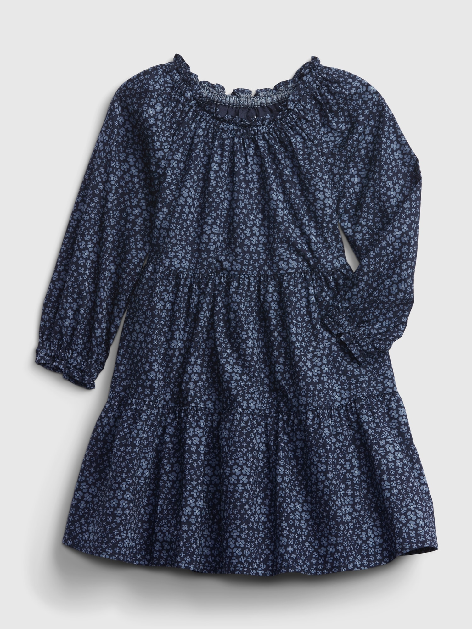 Toddler Tiered Ruffle-Neck Dress
