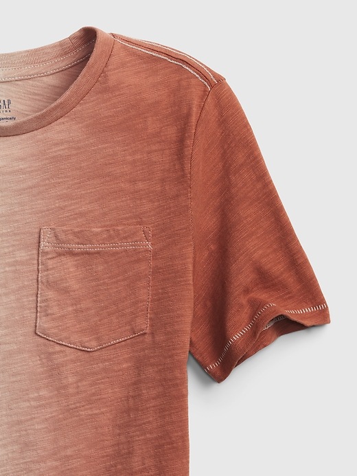 Image number 3 showing, Kids Organic Cotton Dip-Dye Pocket T-Shirt