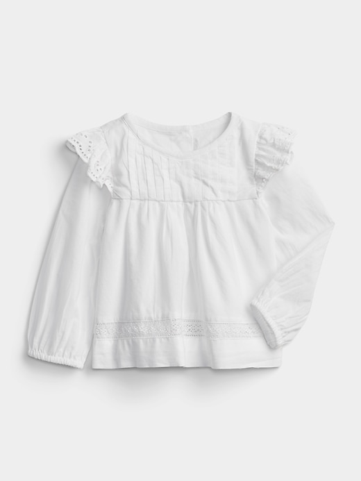 Image number 1 showing, Baby Ruffle-Sleeve Top