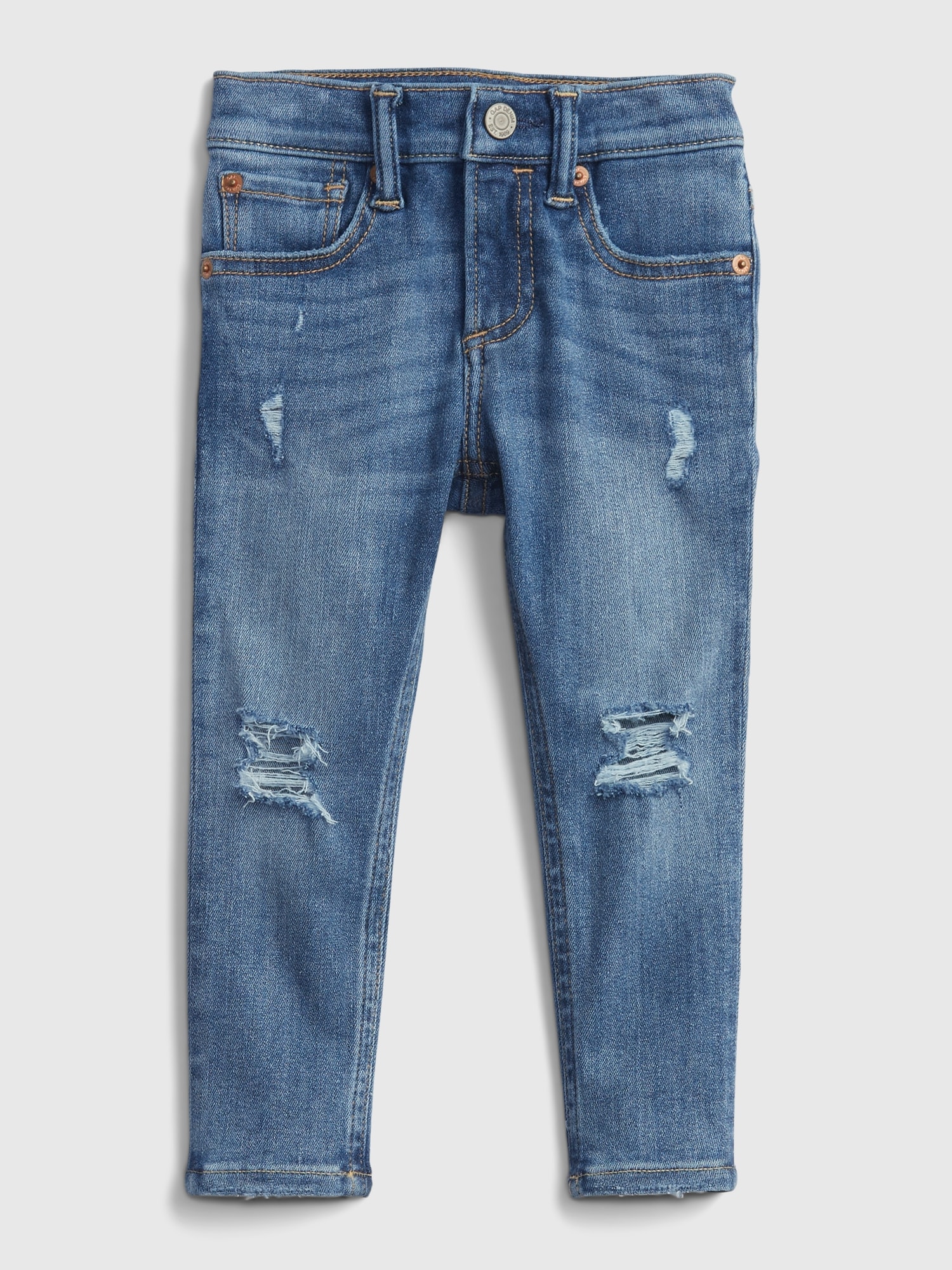 Gap Babies' Toddler Destructed Skinny Jeans With Washwell3 In Medium Wash