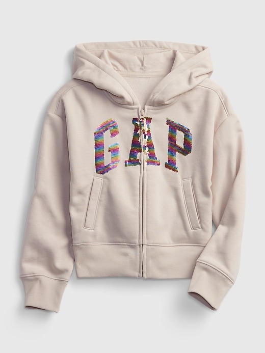 Image number 2 showing, Kids Gap Logo Flippy Sequin Hoodie