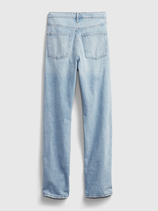 2 of 8 showing, with the color medium wash of product Teen Sky-High Rise '90s Loose Jeans with Washwell