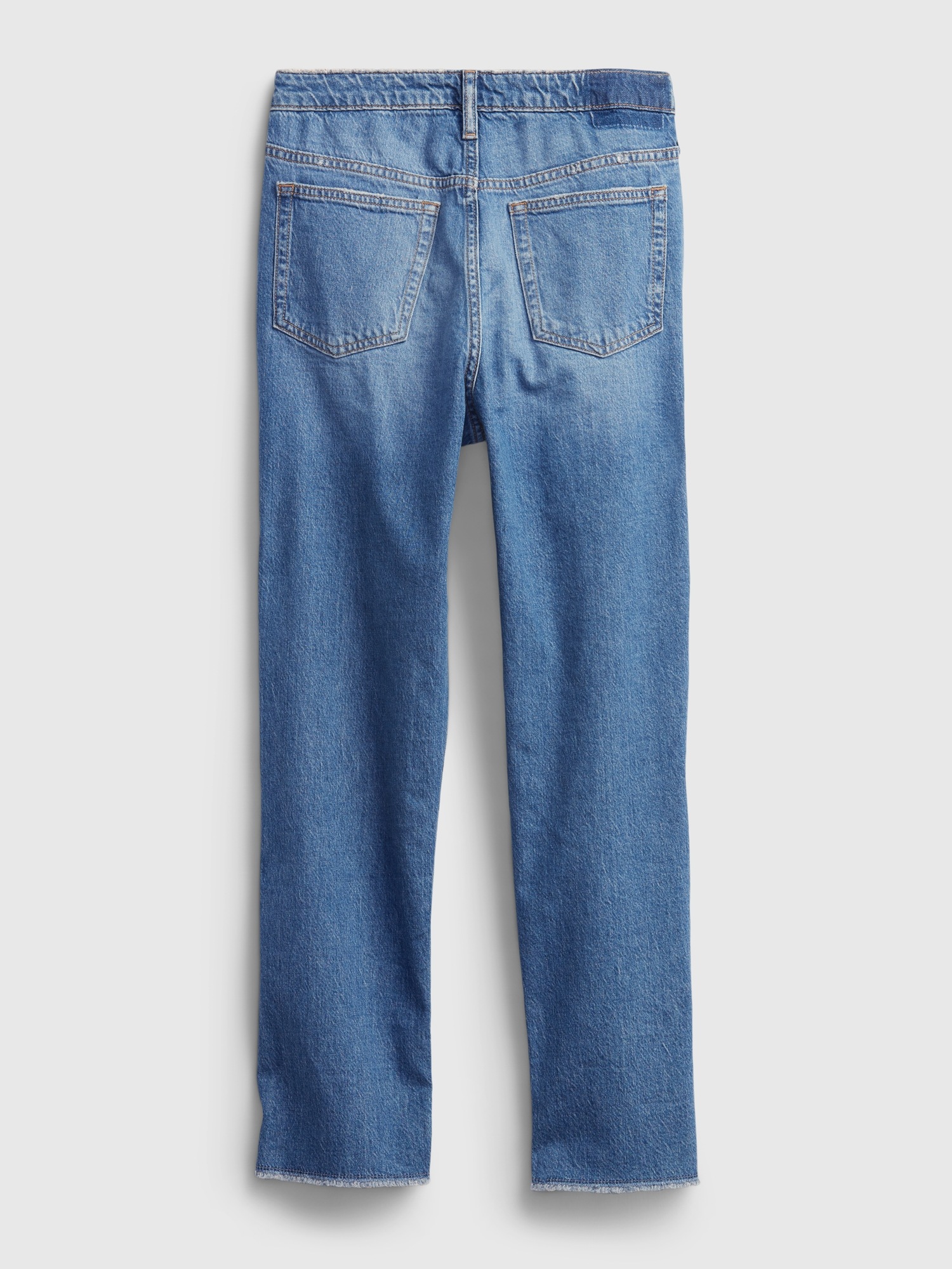 Teen High Rise Distressed Girlfriend Jeans with Washwell™ | Gap