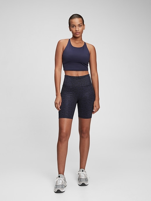 high rise bike shorts with pockets