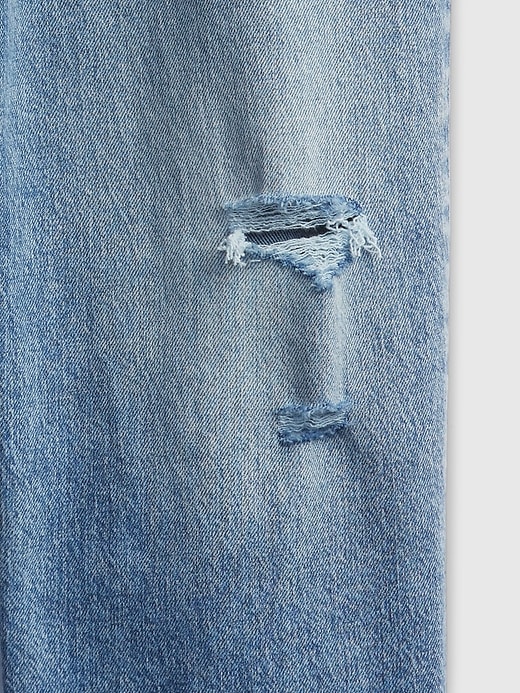 Image number 4 showing, Teen Mid Rise Destructed 90's Loose Jeans with Washwell&#174