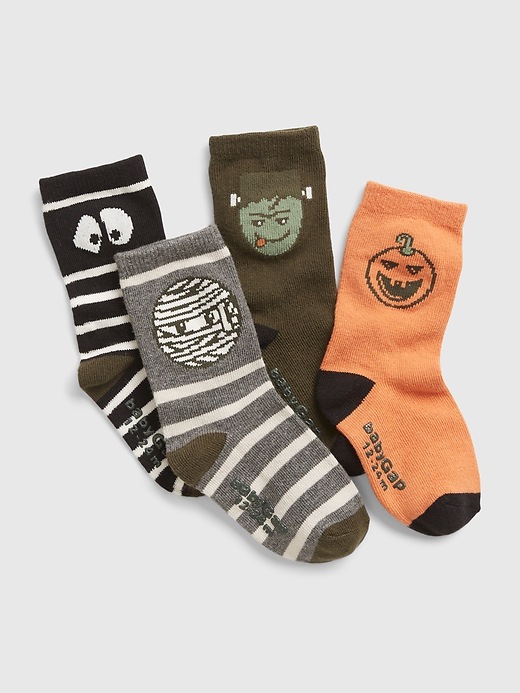 View large product image 1 of 1. Toddler Print Socks (4-Pack)