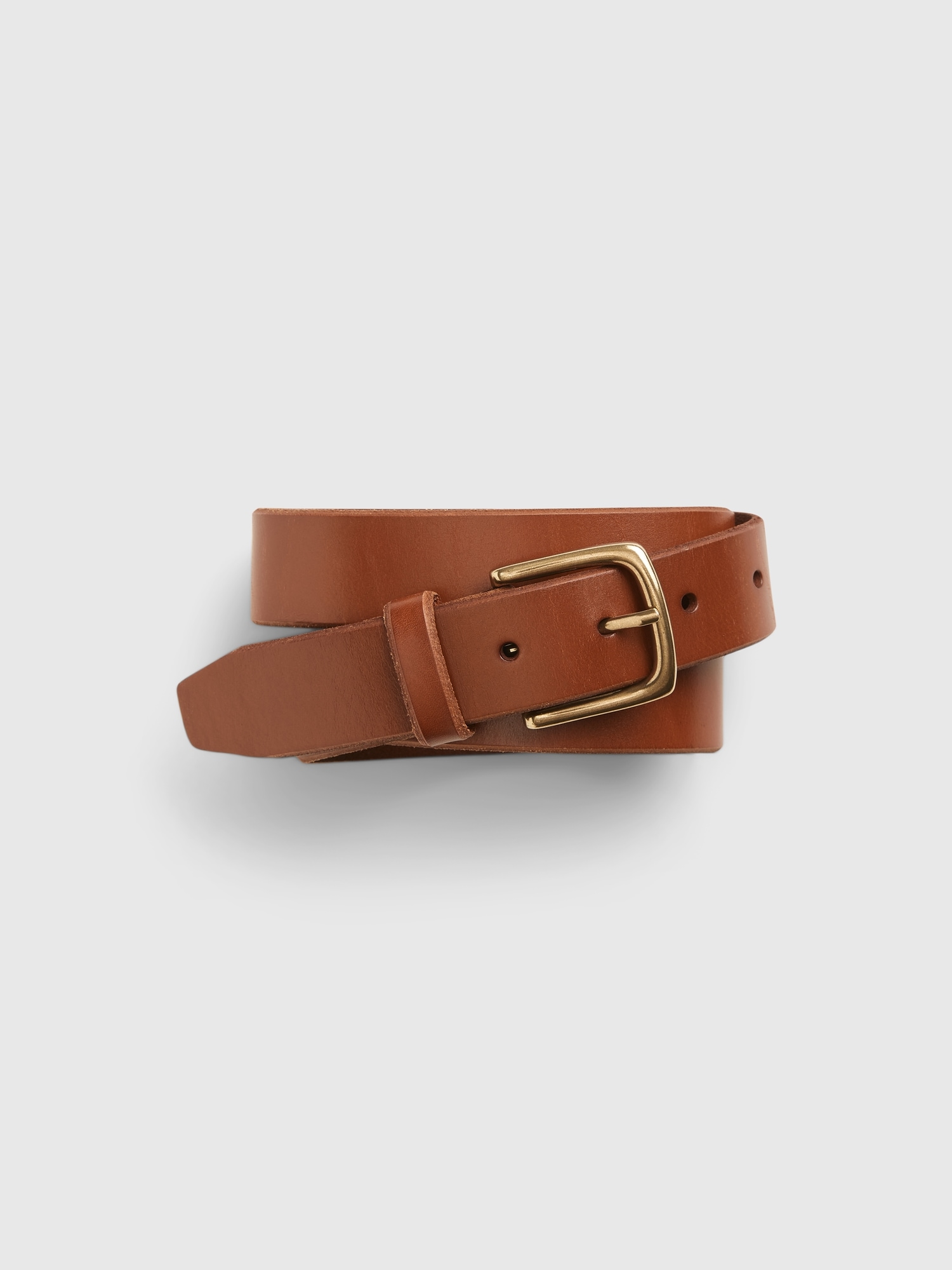 Men's Leather Belt by Gap Brown Cognac Size 32W