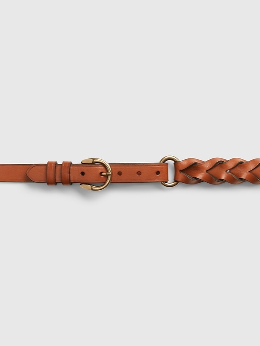 2 of 8 showing, with the color bright brown of product Half-Braid Belt