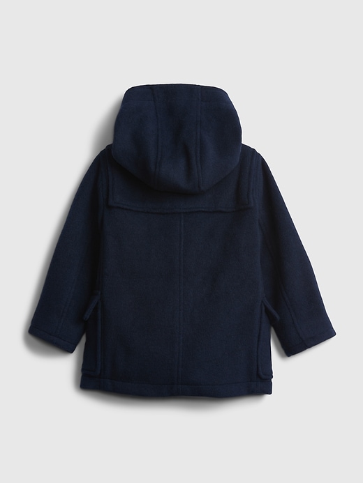 2 of 8 showing, with the color blue of product Toddler Wool Coat
