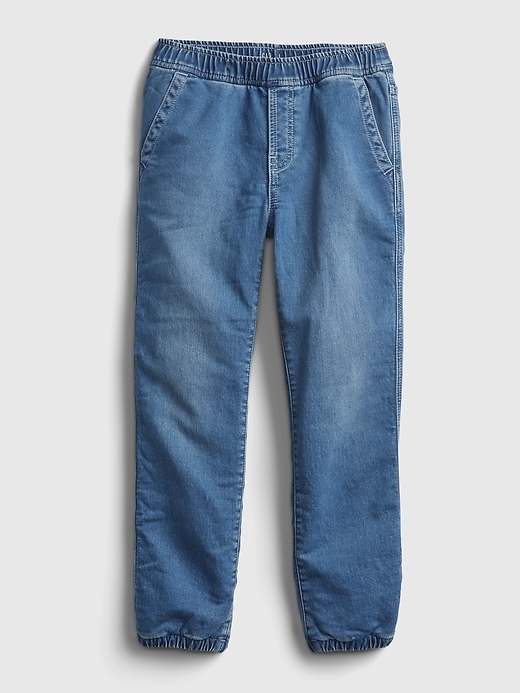 Image number 1 showing, Kids Lined Denim Joggers with Washwell&#153