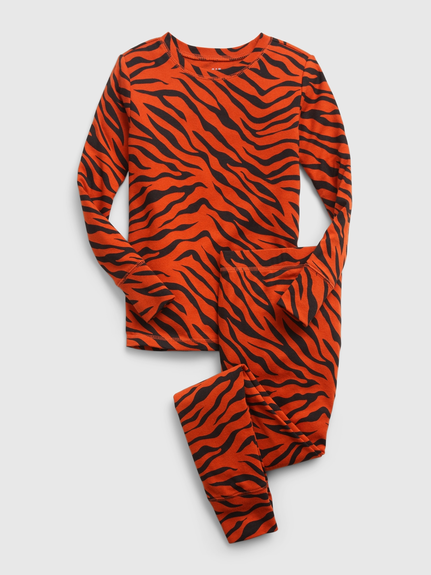 Kids 100 Organic Cotton Tiger Print PJ Set