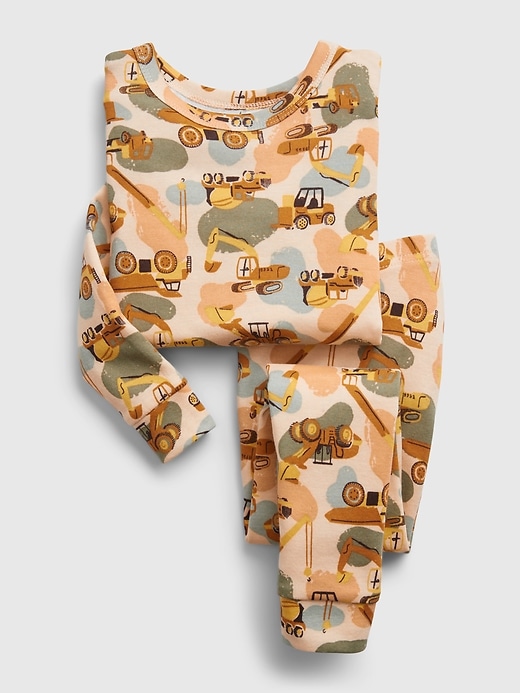 Image number 1 showing, babyGap 100% Organic Cotton Tractor Graphic PJ Set