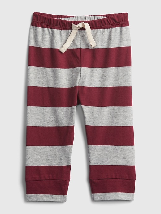 Image number 4 showing, Baby 100% Organic Cotton Mix and Match Stripe Pull-On Pants